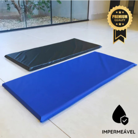 Colchonete de Academia 90x40x3 Espuma Macia Impermeável Yoga Pilates Fit Mat Treino – foto na Shopee Brasil