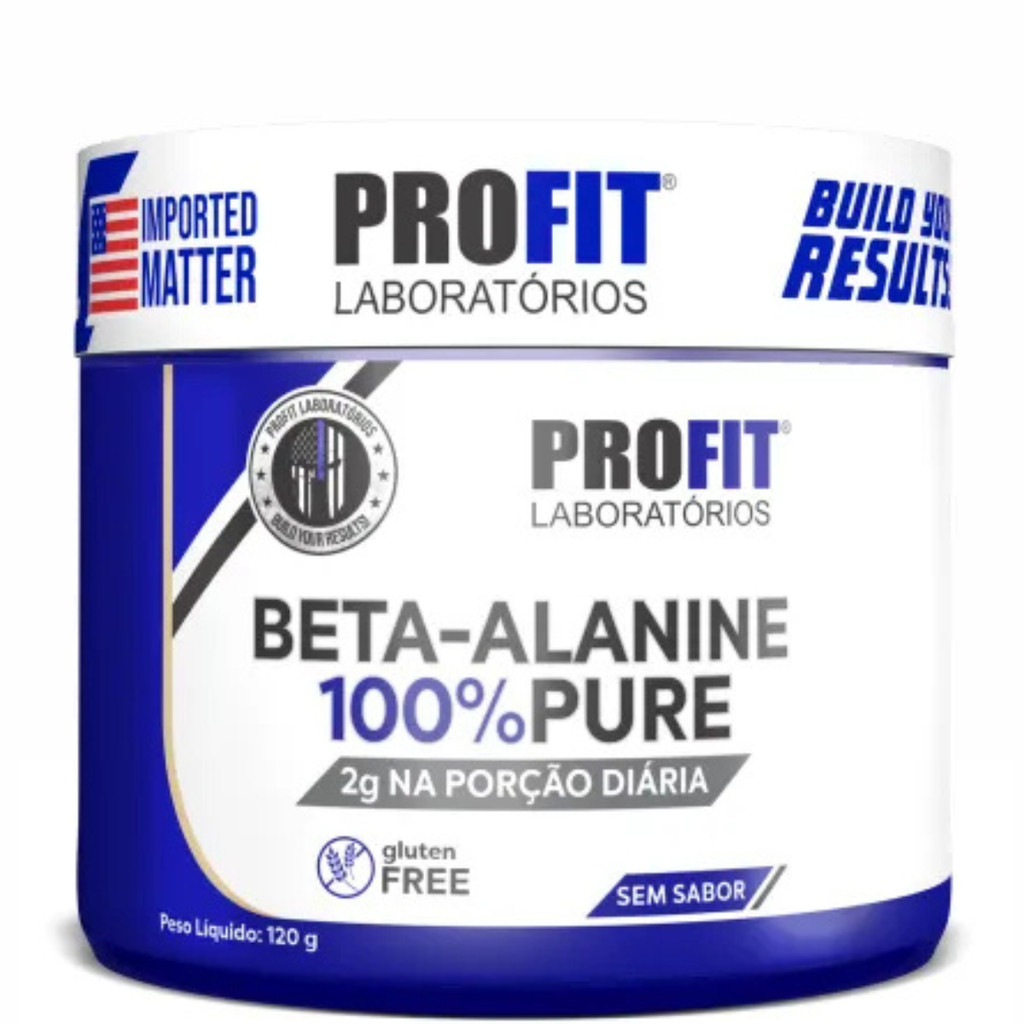 Suplemento Beta Alanina 100% Pure 120g Profit – Suplemento Para Forca Resistência e Performance – foto na Shopee Brasil