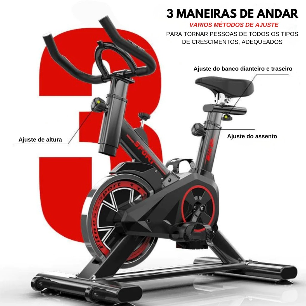 Bicicleta Bike Ergometrica Spinning Academia Fitness Profissional 120kg – foto na Shopee Brasil