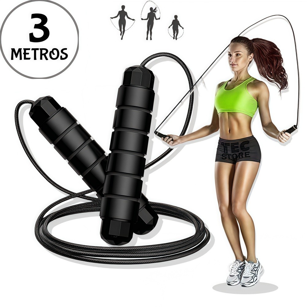 Kit 3/2/1 Cordas de Pular Crossfit Profissional - Comprimento Ajustável | Essencial para Treino – foto na Shopee Brasil