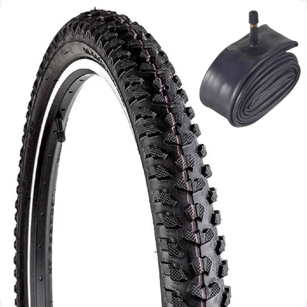 Pneu bicicleta Levorin Excess aro 24 x 1.95 Cravudo Infantil mtb banda leve + Camara bico grosso – foto na Shopee Brasil