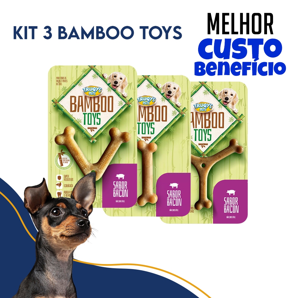 Brinquedo para Cachorro Kit Brinquedo Cachorro Bamboo Toys Mordedor para Cachorro – foto na Shopee Brasil