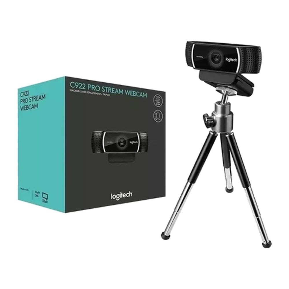 Webcam Full Hd Logitech C922 Pro Hd Microfone Embutido Tripé – foto na Shopee Brasil