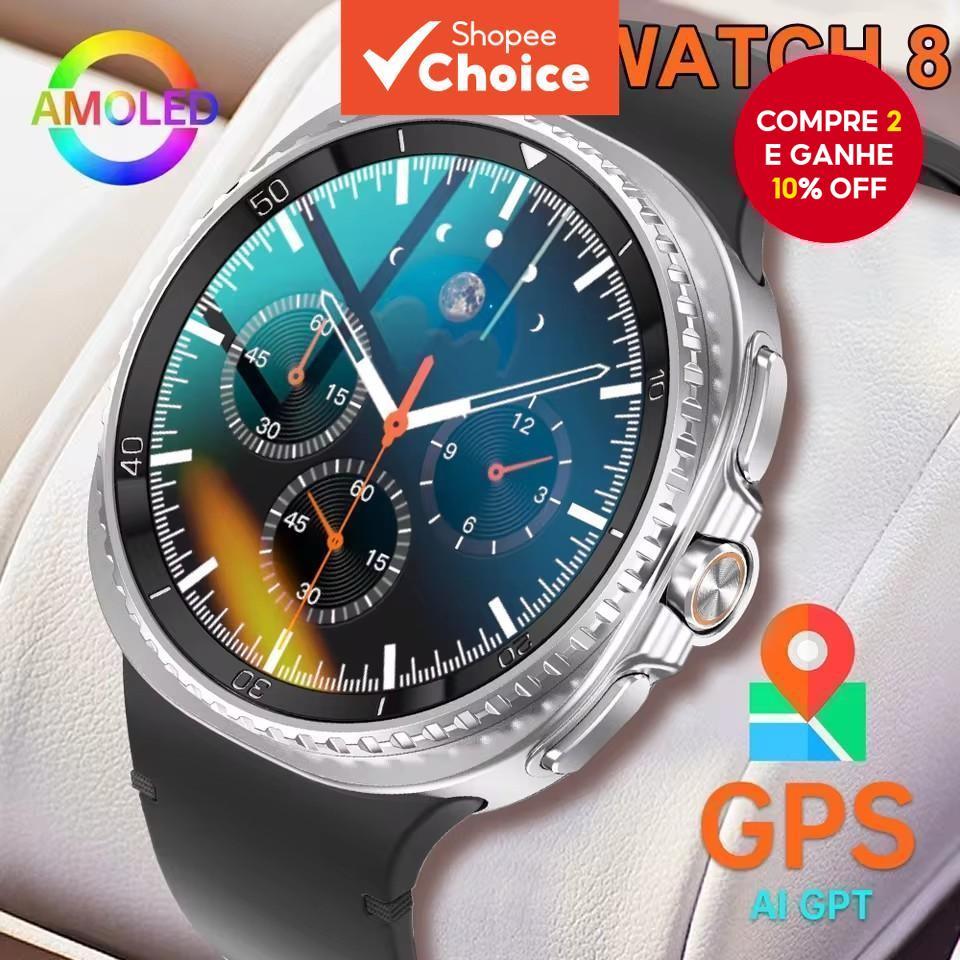 Para Samsung Smart Watch 8 Ultra Novo GPS Smartwatch Watch 8 Classic 1.43 AMOLED AI GPT Bússola Smartwatch Esportivo – foto na Shopee Brasil