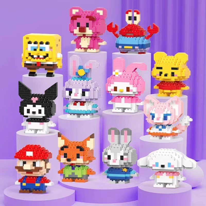50PCS Blocos De Construção De Brinquedos Para Animais Kit De Montagem De Pequenas Partículas – foto na Shopee Brasil