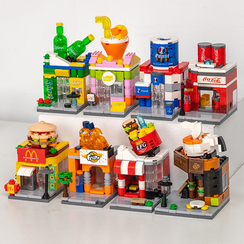 Lego Brothers Compatível Lego Pequenas Partículas Montadas Blocos de Construção Educacionais Crianças Construindo Vista de Rua – foto na Shopee Brasil