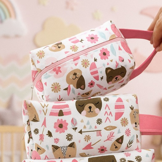 kit C/ 2 Necessaires Infantil Organizadora Volta as aulas Necesser Com Alça Organizador Para Mochilas Creche Maternidade – foto na Shopee Brasil