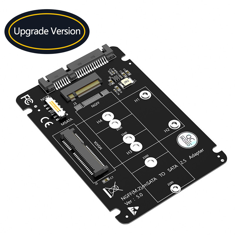M.2 NGFF SSD mSATA para SATA 3.0 2.5 polegadas Adaptador M2 SSD SATA SSD mSATA Conversor Riser Card Para PC Portátil Adicionar Em Cartões de até 6Gbps – foto na Shopee Brasil