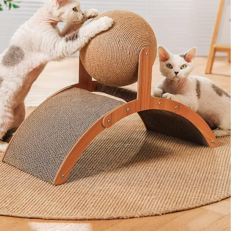 Arranhador para gatos, poste arranhador para gatos, arranhador de papelão para gatos, arranhador para filhotes, placa ar – foto na Shopee Brasil