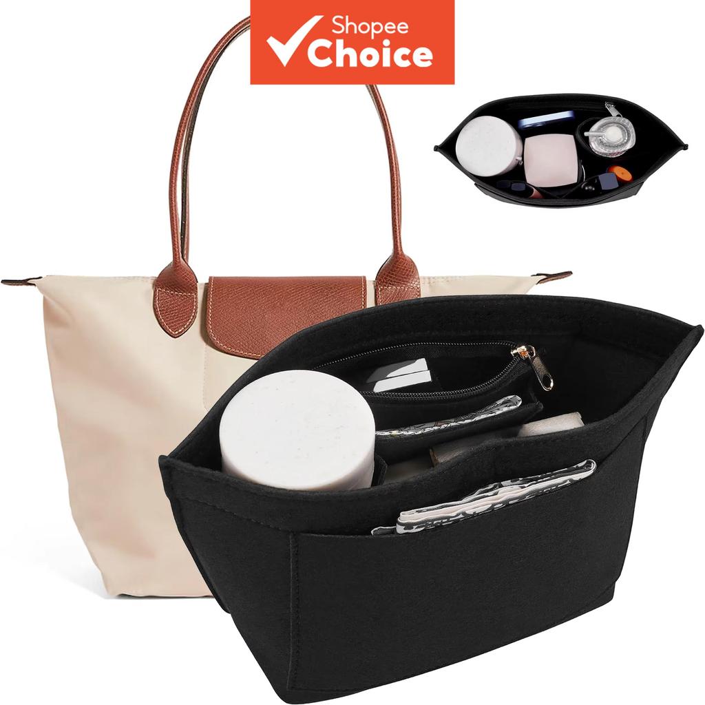 Inserção organizadora de bolsa, organizador de bolsa de feltro, 5 cores, 3 tamanhos – foto na Shopee Brasil