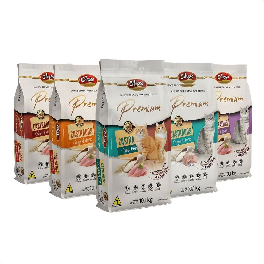 Ração Gato Colosso 10,1Kg Ração para Gato Adulto Filhote Castrado Ração Premium Gato Saco de Ração – foto na Shopee Brasil