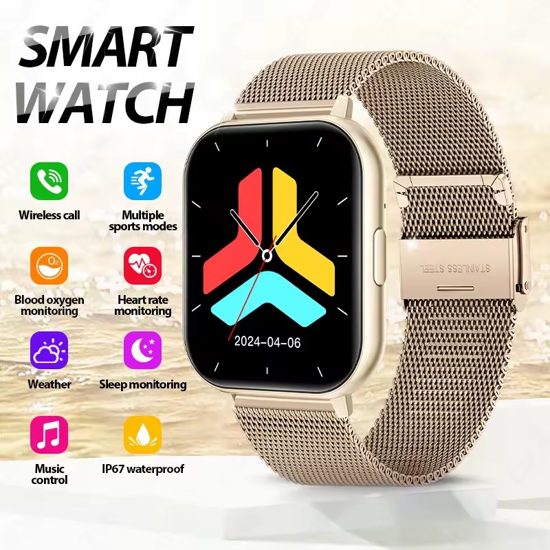 2026 Novo Smartwatch 1,77 HD Bluetooth Smartwatch Chamadas Sem Fio Homens Mulheres Smartwatch Fitness Relógios – foto na Shopee Brasil