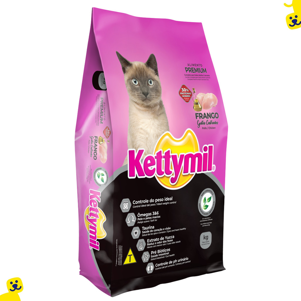 Ração Gato Castrado Ração Kettymil Gato Castrado Ração para Gatos Castrados 10kg Frango Ração Gato – foto na Shopee Brasil
