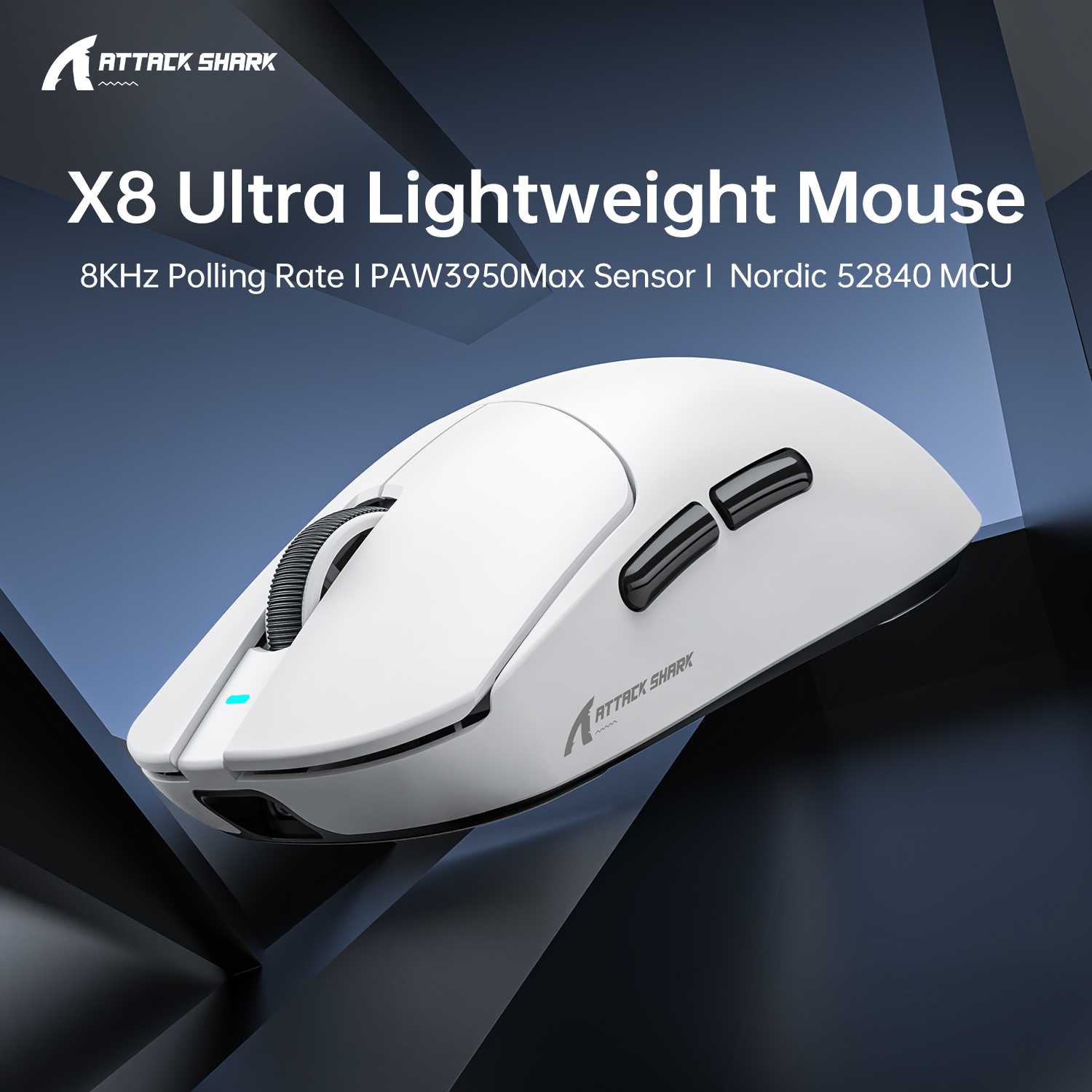 Mouse de Jogos Personalizado ATTACK SHARK X8 Ultra X8 SE, Conexão 2.4G Sem Fio/Bluetooth/Com Fio, Mouse Sem Fio – foto na Shopee Brasil