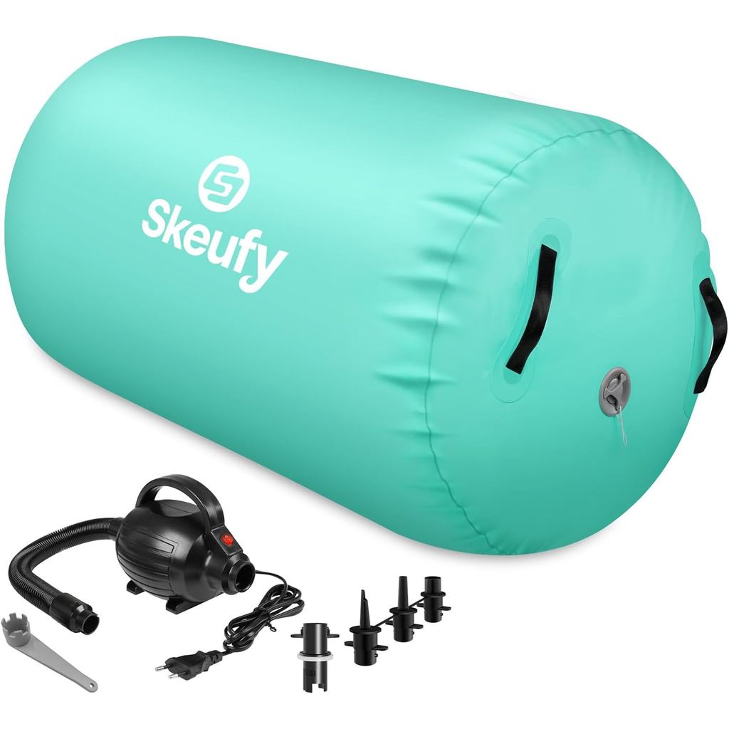 Colchonete inflável Skeufy para yoga, colchonete inflável para fitness com bomba de ar elétrica, colchonete inflável Air – foto na Shopee Brasil