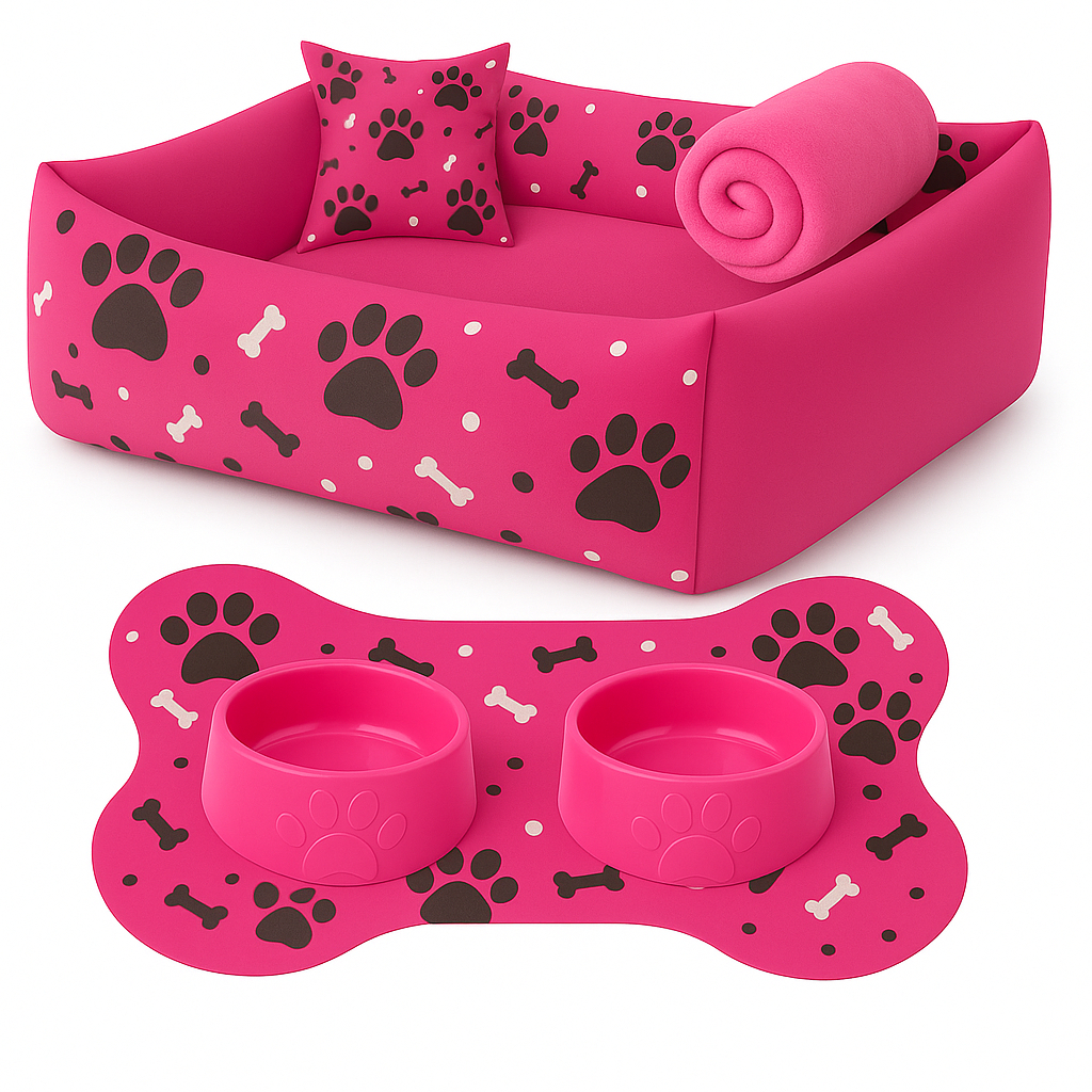 Caminha pra pet Cama Pet Cachorro Gato Almofada Lavável + Tapete + Almofada + Manta – foto na Shopee Brasil