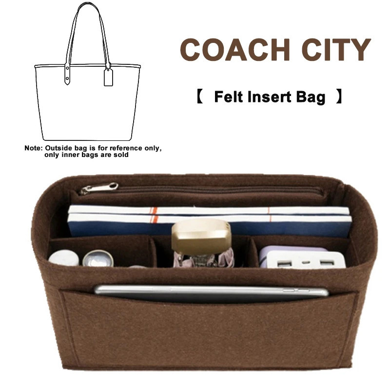 Organizador de Bolsa de Feltro EverToner para Bolsa Tote COCHCITY, Organizador de Maquiagem, Bolsa Interna de Viagem, Bo – foto na Shopee Brasil