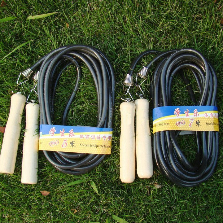 Corda de pular 5m 7m 10m grupo corda de pular cabo de madeira corda de pular longa Multiplayer corda de pular de borrach – foto na Shopee Brasil