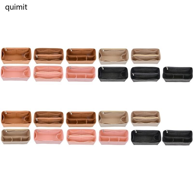 QUIM Bolsa Multifuncional, Organizadores Feltro Zíper Metal, Fácil Armazenamento, Organizador Inserçã – foto na Shopee Brasil