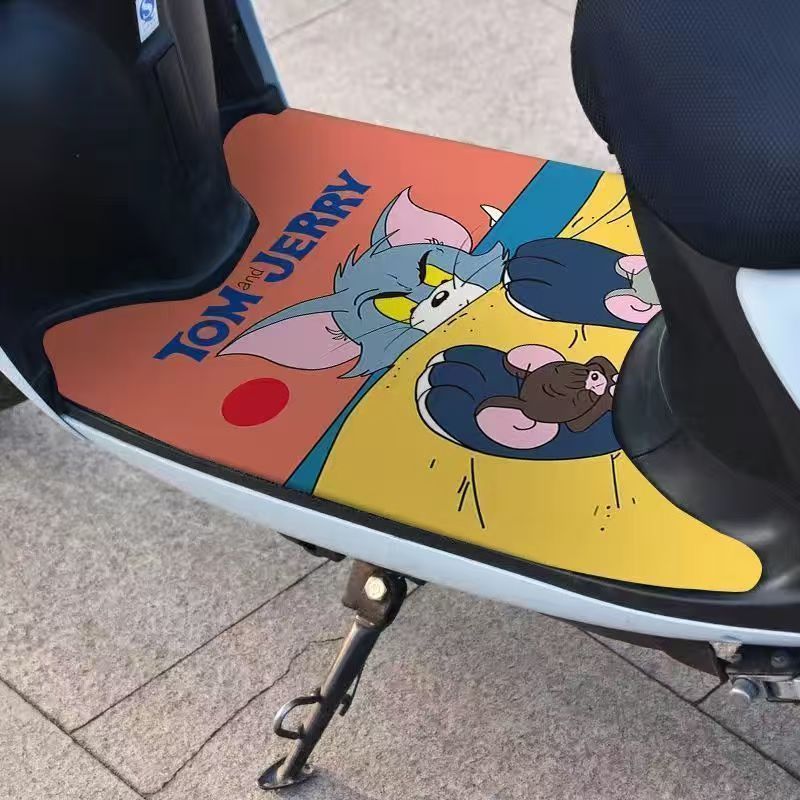 Tapete de Pé para Scooter Elétrico de Desenho Animado Fofo, Tapete de Pé de PVC Cortável com Laço de Fio, Tapete Univers – foto na Shopee Brasil