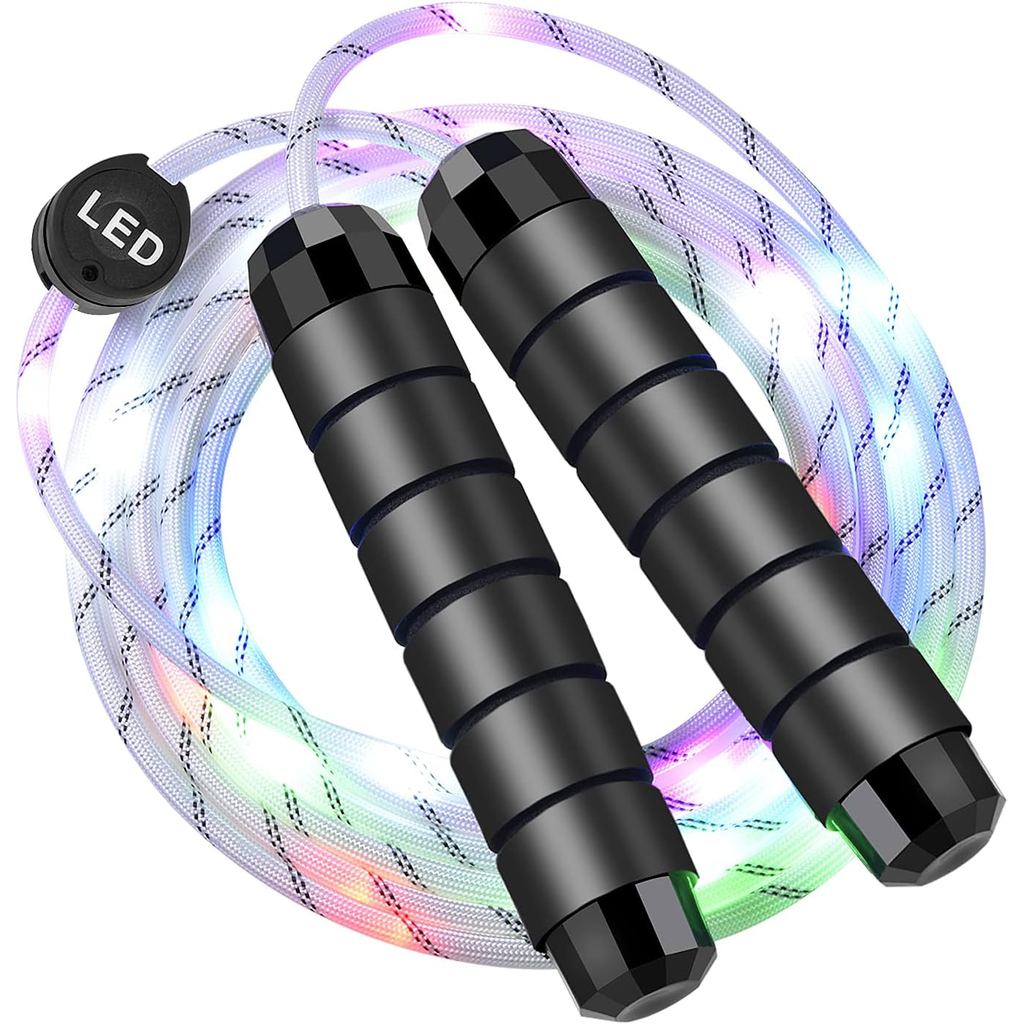 Corda de Pular LED com Luzes, Corda de Pular Recarregável por USB para Homens e Mulheres, Corda de Pular Brilhante Multi – foto na Shopee Brasil