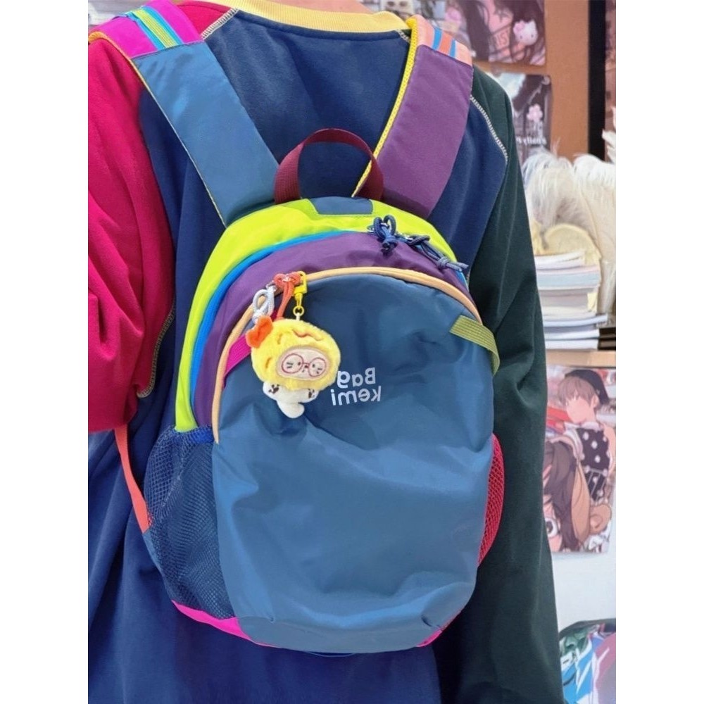 Mochila esportiva ao ar livre dopamina cor combinando pequena mochila diária Commuter viagem mochila multifuncional – foto na Shopee Brasil