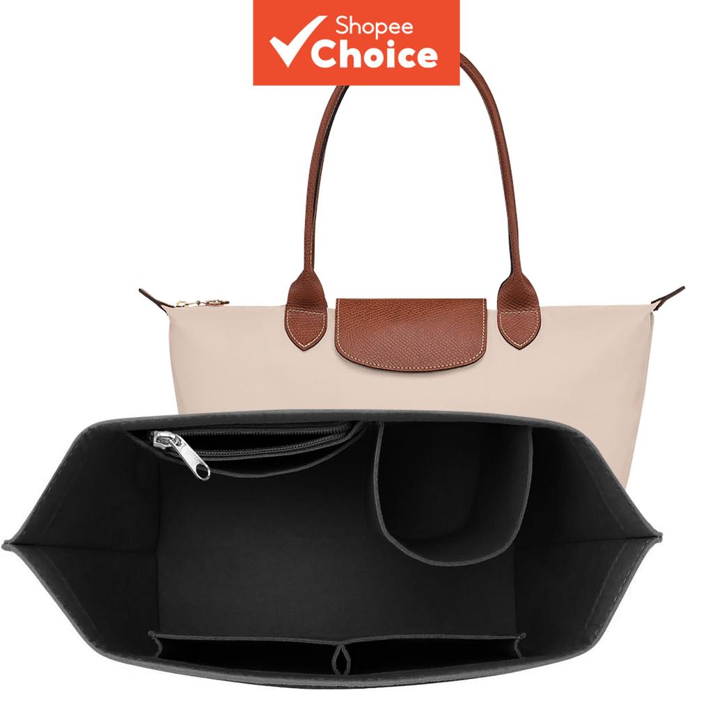 Organizador de Bolsa de Feltro Compatível com Longchamp Mini, Forro de Bolsa & Organizador, Estojo Portátil de – foto na Shopee Brasil