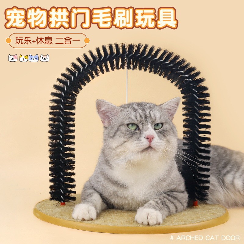 Arranhador para Gatos, Escova Arranhadora para Gatos de Estimação, Arranhador Arqueado para Gatos, Brinquedo Arranhador – foto na Shopee Brasil