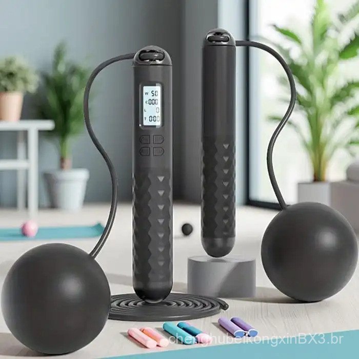 Corda de Pular Speedaw com Contador, Corda de Pular Sem Fio - com Modos Duplos de Corda/Alça e Bola de Gravidade, Corda – foto na Shopee Brasil