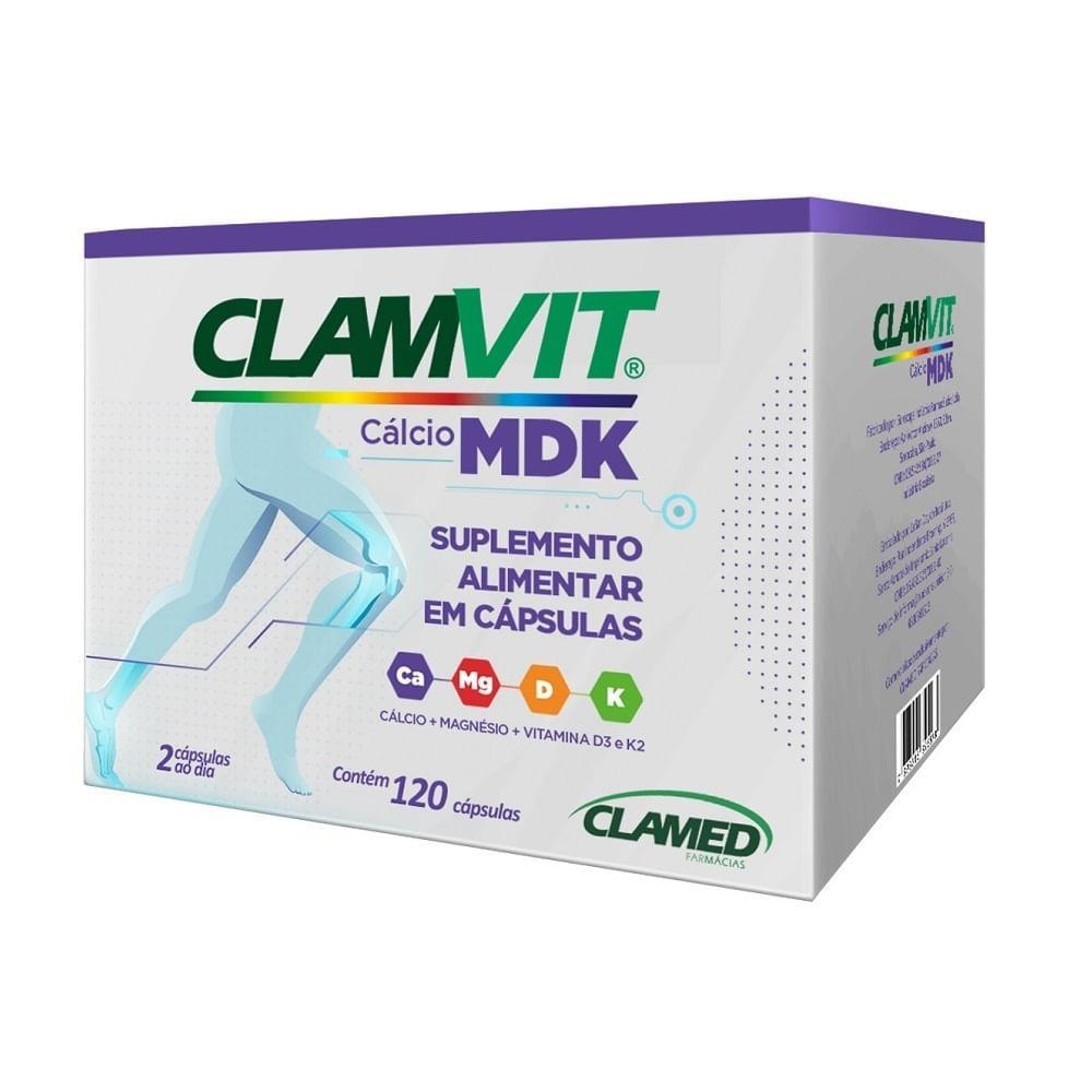 Suplemento Alimentar Suplemento Alimentar Clamvit Cálcio Mdk 120 Cápsulas – foto na Shopee Brasil