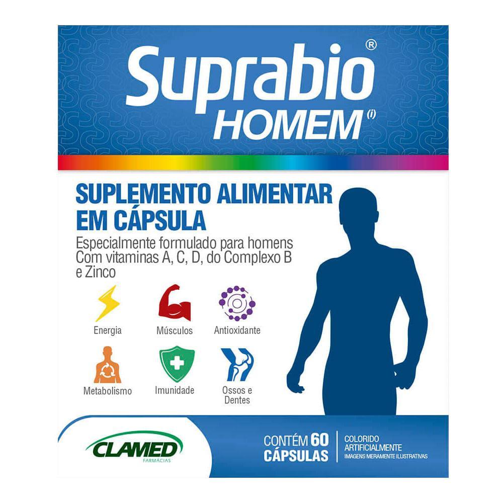 Suplemento Alimentar Suplemento Alimentar Suprabio Homem 60 Cápsulas – foto na Shopee Brasil