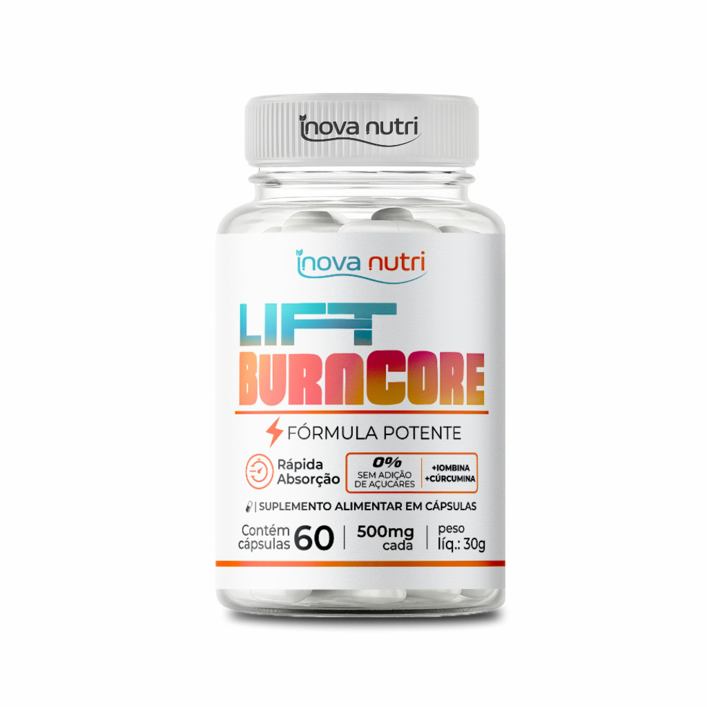 1 Frasco De Lift Burn Core 60 Capsulas - Suplemento Formula Premium - Absorção Rapido - Suplemento Burncore – foto na Shopee Brasil