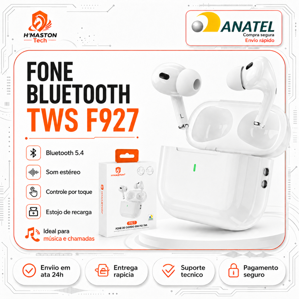 H‘maston F927 Fone De Ouvido Bluetooth Sem Fio Fone Sem Fio Bluetooth Fone De Ouvido Sem Fio Bluetooth Fone Bluetooth – foto na Shopee Brasil