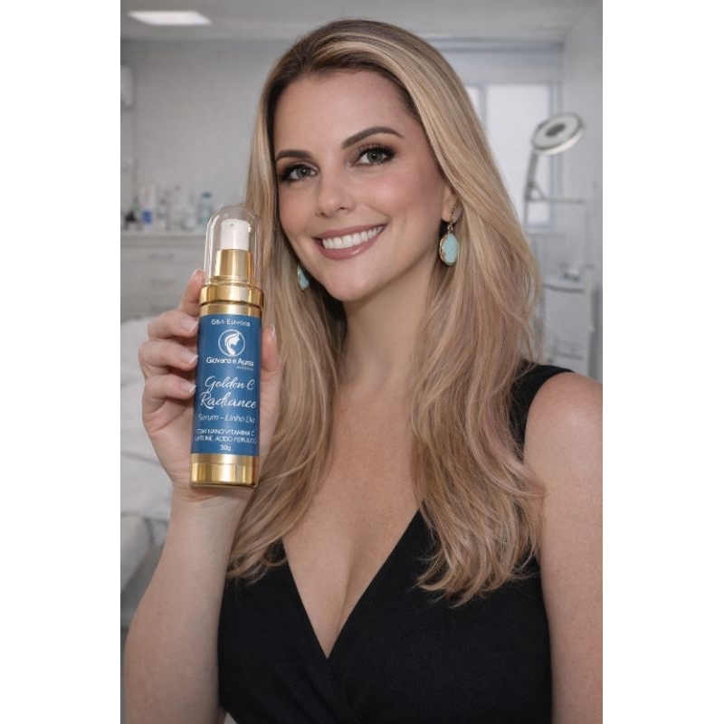GOLDEN C RADIANCE SÉRUM NANO VITAMINA C USO DIA - GOLDEN C RADIANCE é um sérum iluminador facial com Nano Vitamina C!! – foto na Shopee Brasil