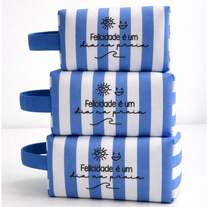 Kit C/3 Necessaire Organizadora de Viajem, Mar e Praia Bolsinha de Cosmetico e Maquiagem Bolsa Organizadora – foto na Shopee Brasil