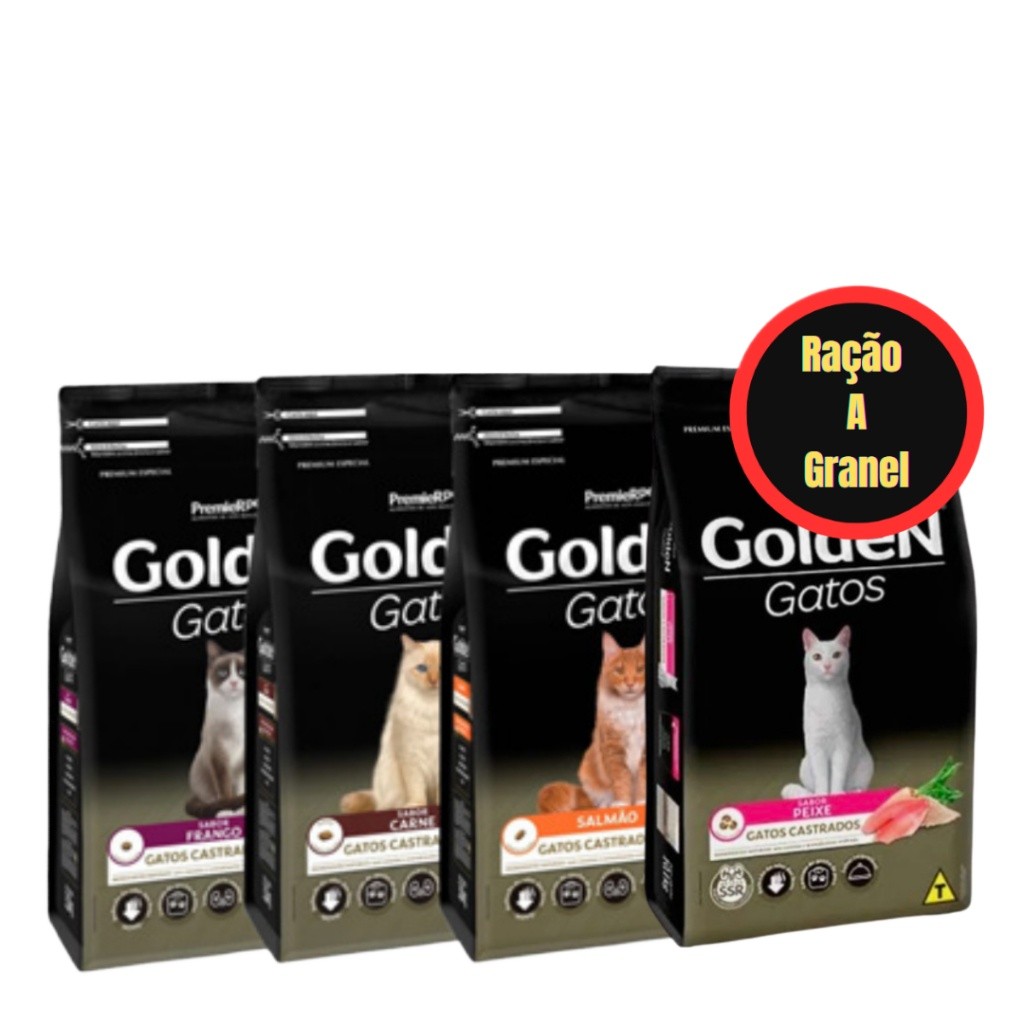 Ração Para Gato Premier Pet Golden Castrados 3Kg - Ração Gato – foto na Shopee Brasil