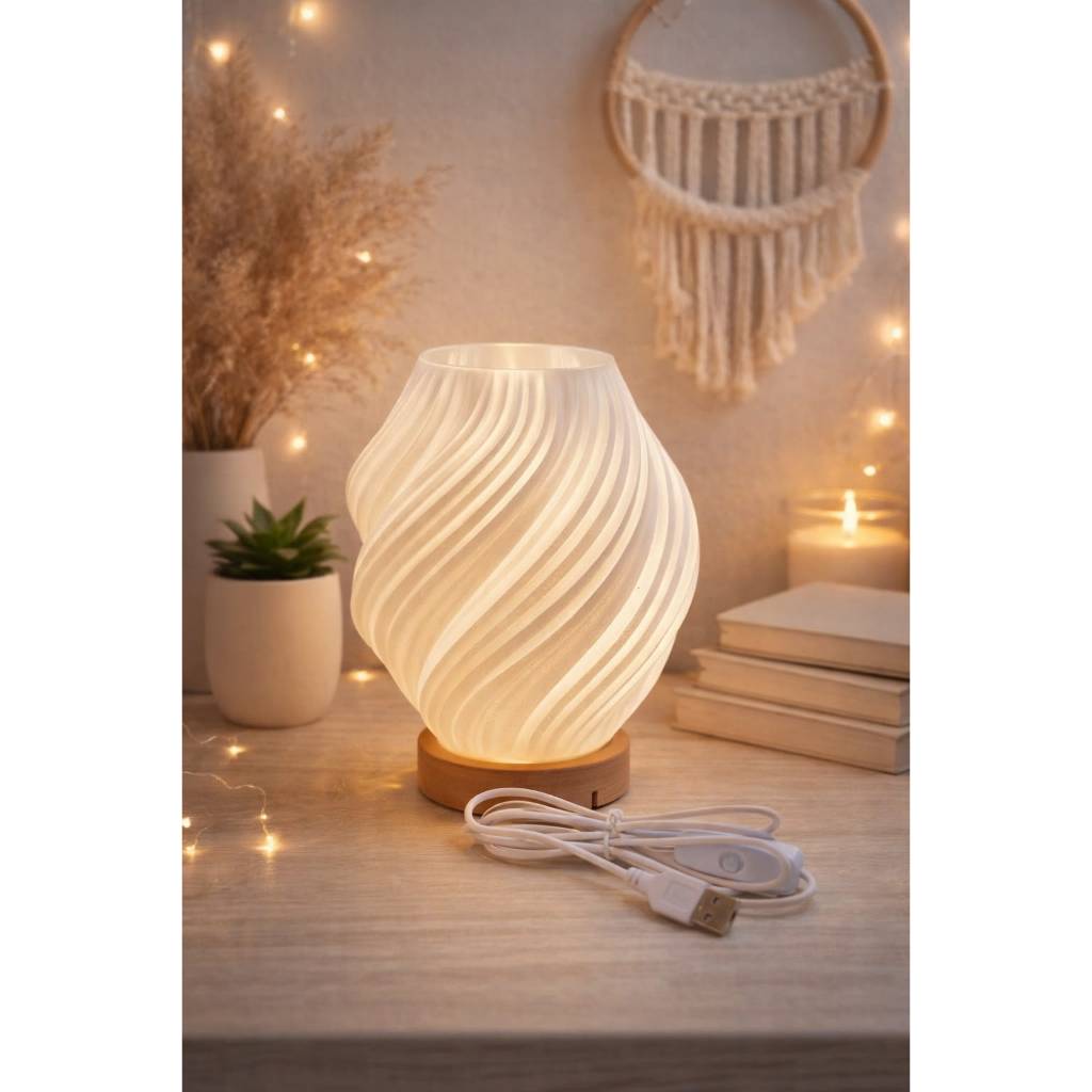 Luminária LED USB Espiral | Luminária moderna | Luminária Bambu led A1 – foto na Shopee Brasil