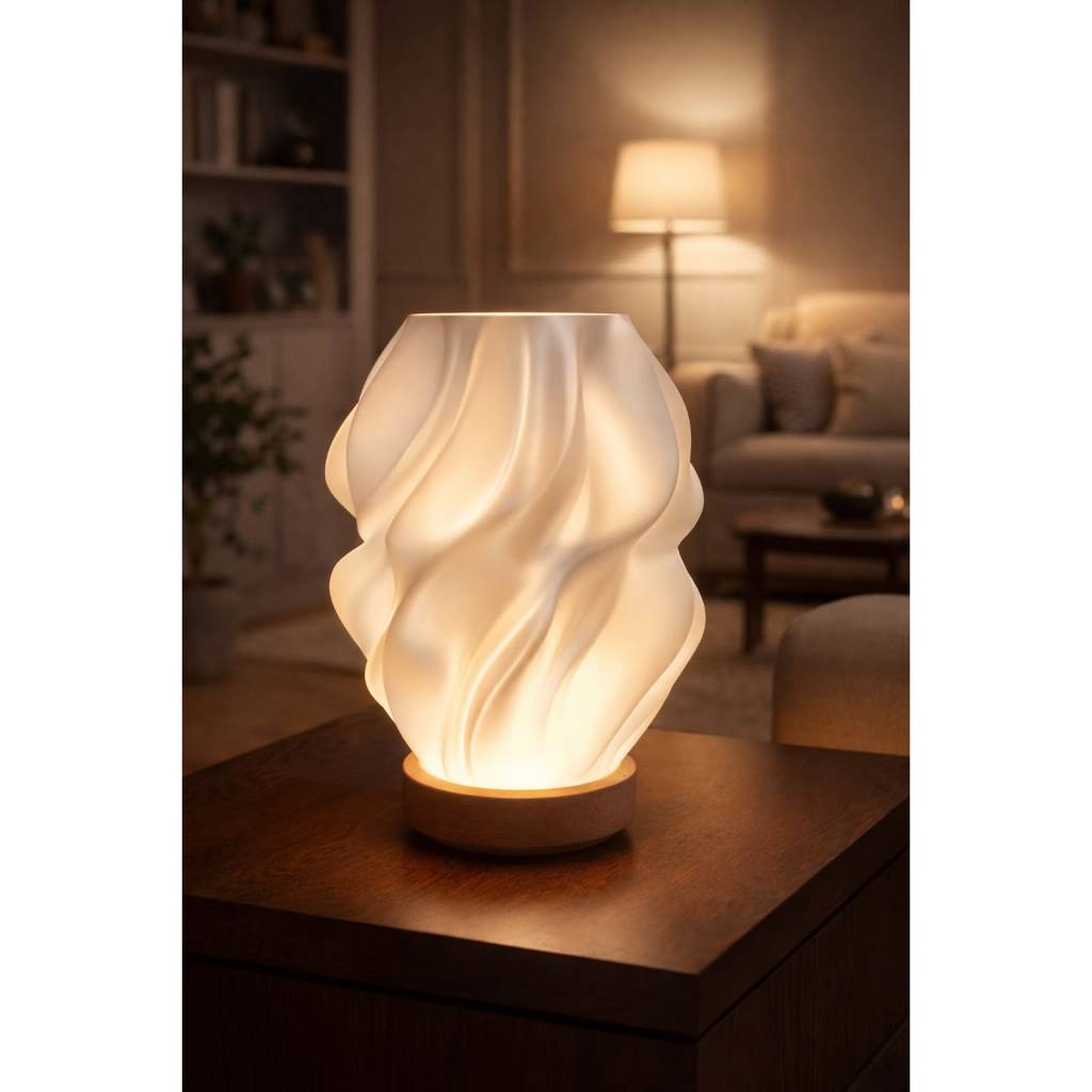 Luminária LED USB ondas | Luminária moderna | Luminária Bambu led A1 – foto na Shopee Brasil