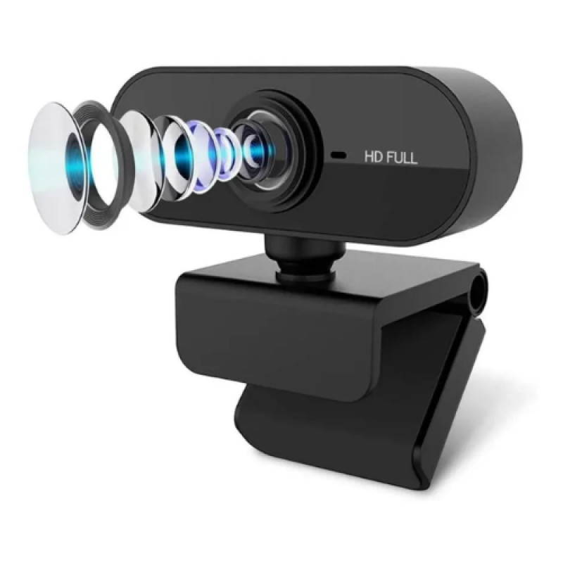 Camera Hd 1080 P Webcam Web Cam Microfone Para Computador – foto na Shopee Brasil