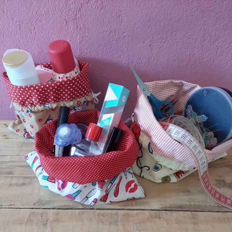 Sacolinha Organizadora Saco Organizador Adulto ou Infantil feita de Tecido Tricoline Organizador Organizador de calcinha – foto na Shopee Brasil