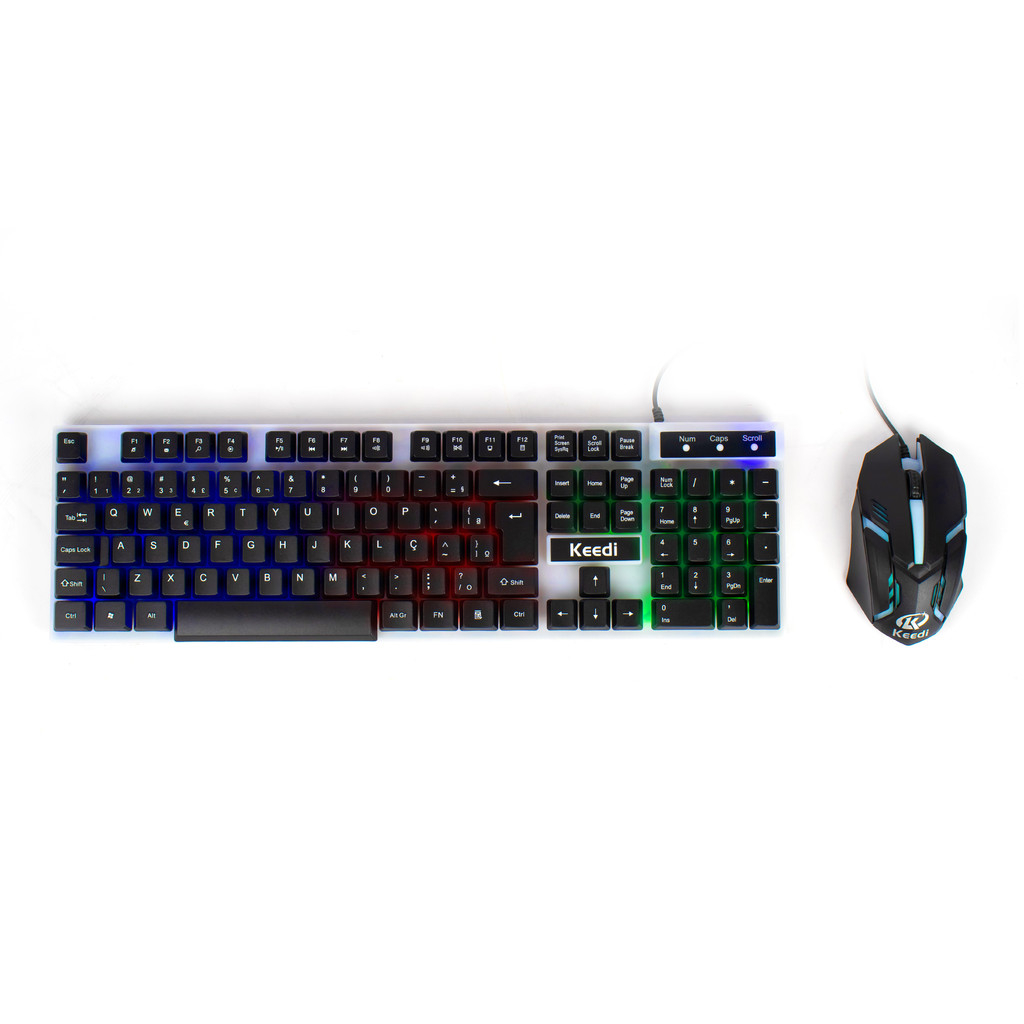 Kit Teclado Mouse Gamer Membrana LED USB – foto na Shopee Brasil